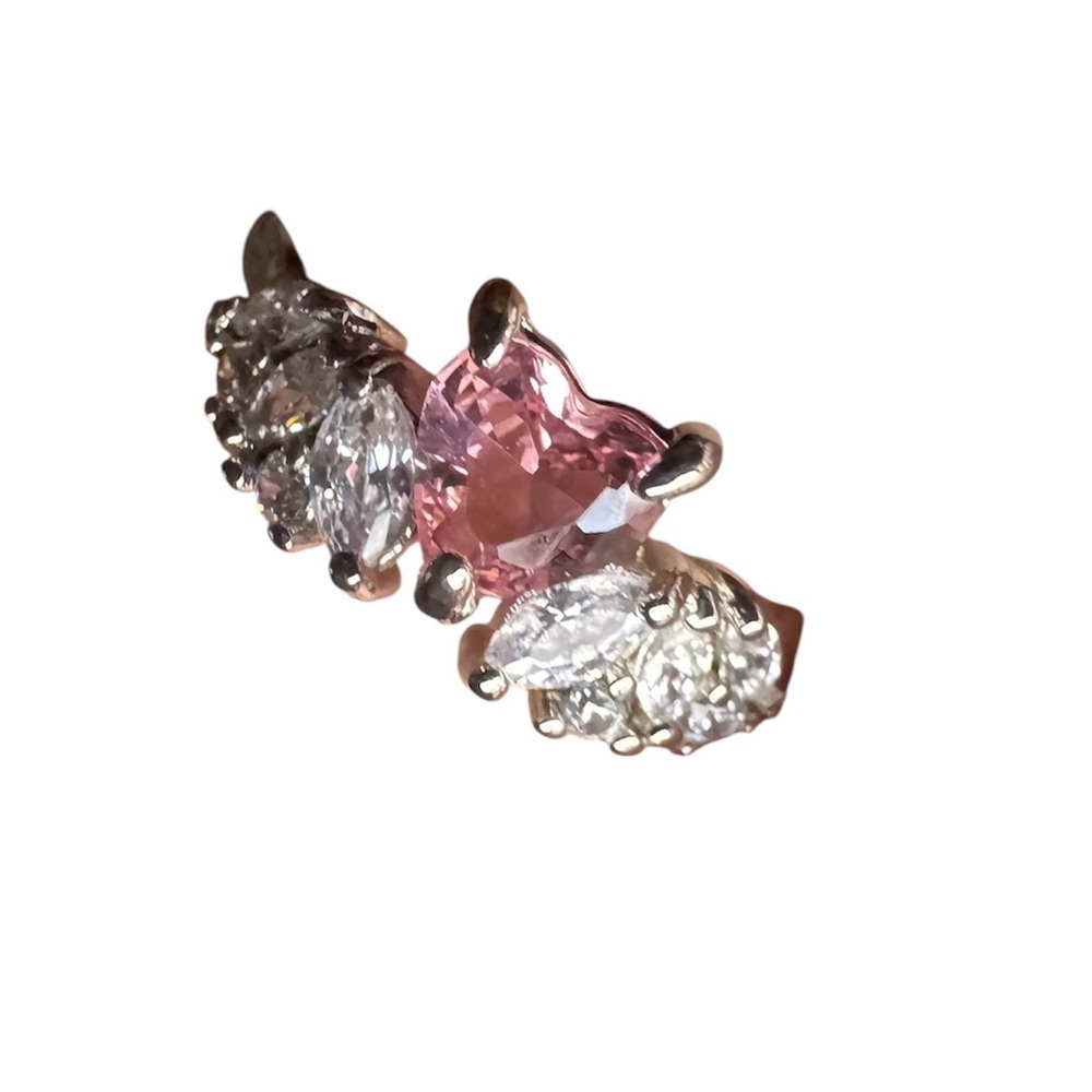 Bomb Party Kids Adjustable Ring Rhodium Plated